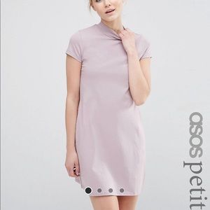 ASOS Petite A-lime Shift Dress with High Neck